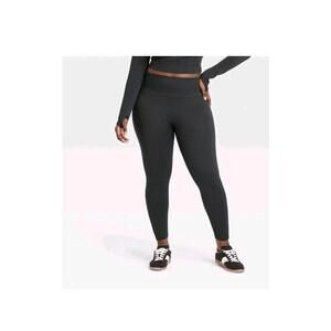 Women's Seamless High-Rise 7/8 Leggings - All in Motion™ Black M